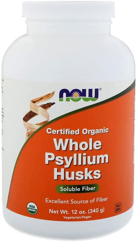 Now Foods Organic Psyllium Husk Whole 12 Ounce, 12.0 Ounce