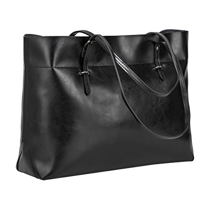 S-ZONE Women's Vintage Genuine Leather Tote Shoulder Bag Handbag