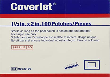 Coverlet Fabric Shapes Patch 1-1/2" x 2" (Box of 100)