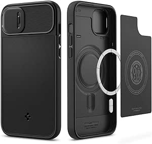 Spigen Optik Armor MagFit Case Compatible with iPhone 14 - Black