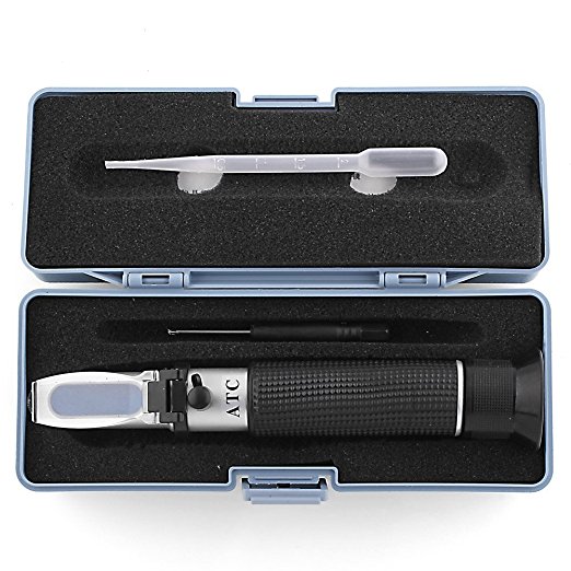 Amzdeal Salinity Refractometer Aquarium & Seawater - Dual Scale (1.0 to 1.070 S.G.)