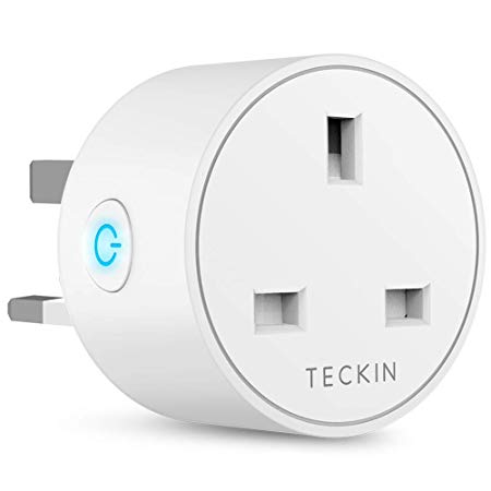 Smart Plug WiFi Outlet TECKIN Mini Plug Works with Amazon Alexa(Echo,Echo Dot), Google Home and IFTTT, Wireless Socket Remote Control Timer Plug Switch, No Hub Required (1 Pack)