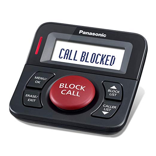 Panasonic Call Blocker for Landline Phones, One-Touch Call Block and 16, 000 Number Block, Bilingual Talking Caller ID -KX-TGA710 (Black)