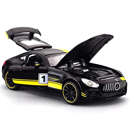 Metro Toy's & Gift Metal Pull Back Diecast Car Benz GT GTR Pull Back Car Model With Sound Light , Pack Of 1, Multicolour