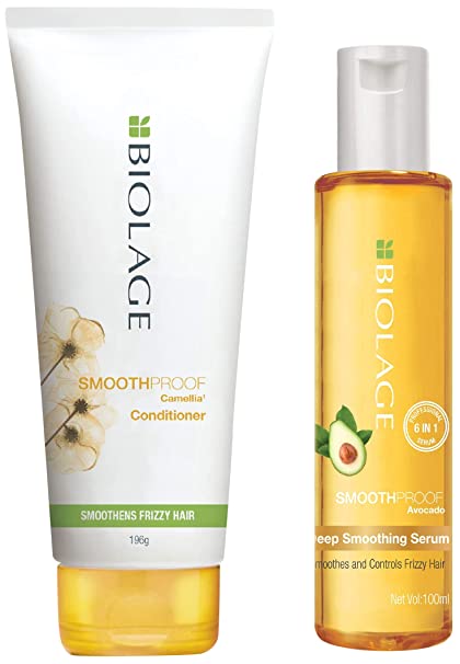 Biolage Smoothproof Conditioner For Frizzy Hair, Provides Humidity Control  & Anti-Frizz Smoothness, With Camellia Flower