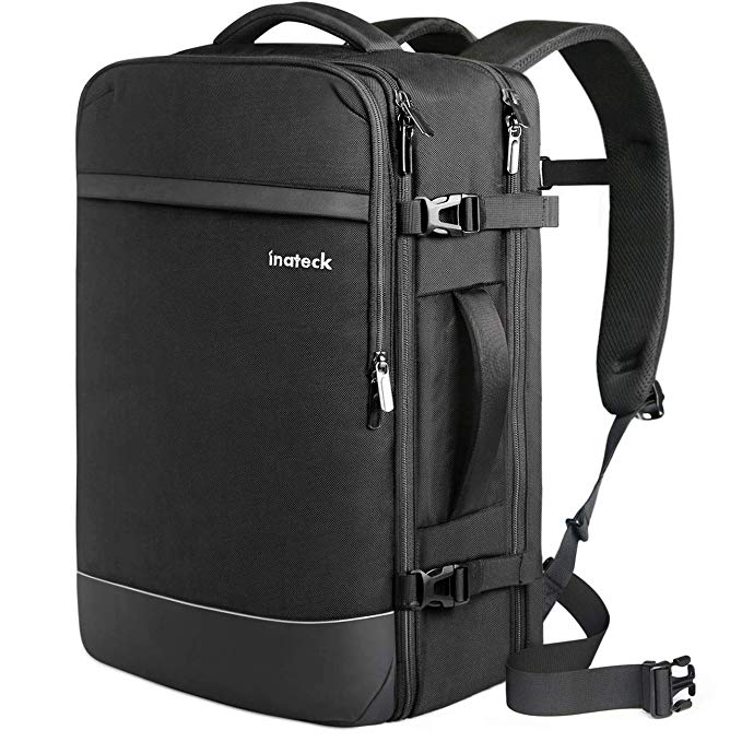 Inateck 40-44L Professional Carry on Travel Backpack, TSA Friendly Luggage Backpack, Anti-Theft Laptop Rucksack Large Capacity Bag Fit 17.3 inch Laptop