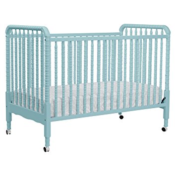 DaVinci Jenny Lind Stationary Crib With Toddler Bed Conversion Kit, Lagoon