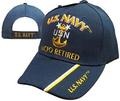 Infinity Superstore U.S. Navy MCPO Retired USN Ball Cap Hat Embroidered 3D (Licensed) 401E