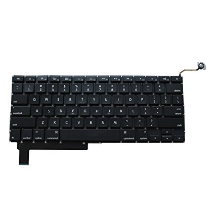 Replacement Unibody Keyboard for MacBook Pro A1286 15.4 Inch 2009-2012 Laptop US Layout (With Backlight Module and No Frame)