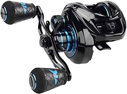 KastKing Crixus ArmorX Baitcasting Reels, 7.2:1 Gear Ratio Fishing Reel, Aluminum Frame, 6.8 oz, 9 1 Shielded SS Bearings, 8 Button Magnetic Brake, 4 Disc-Carbon Fiber Drag, Super Polymer Grips