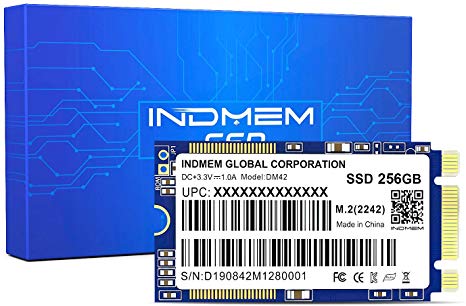INDMEM DM42 M.2 256GB Internal SSD 2242 SATA III 3D NAND MLC Flash Solid State Drive 42mm