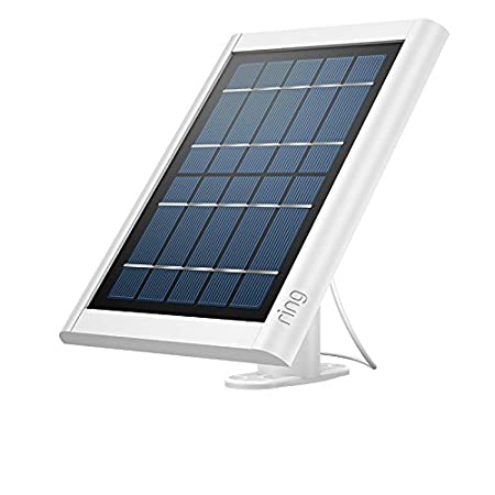 Ring Solar Panel for Spotlight Cam Battery and Stick Up Cam Battery, keep your security camera always charged, White