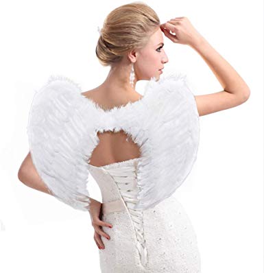Breezy Valley Angel Wings, Angel Costume Wings, Feather Angel Wings for Kids Women Girls Children, Adult Angel Wings