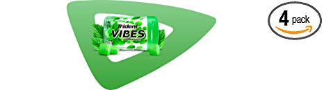 Trident Vibes Spearmint Rush Sugar Free Gum, 4 Bottles of 40 Pieces (160 Total Pieces)