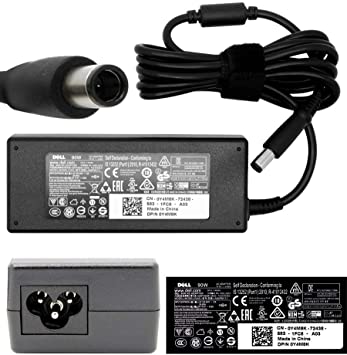 GENUINE Original DELL 90W AC Adapter Charger Power Supply & UK Mains Cable for STUDIO 15 STUDIO 1555 STUDIO 17