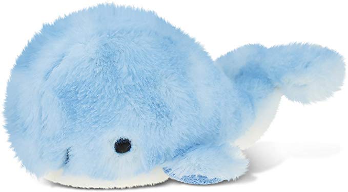 Puzzled Sky Blue Whale Plush, 7 Inch Collectible Decorative Fluffy Stuffed Animal Soft Take A Long Plushie Pillow Squishes Washable Cushy Mini Doll Ocean Sea Life Themed Kids Toddlers Toy & Games