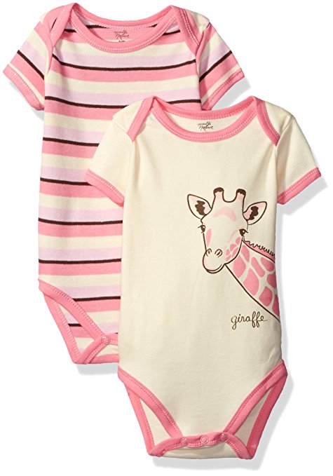 Touched by Nature 2-Pack Organic Cotton Bodysuits