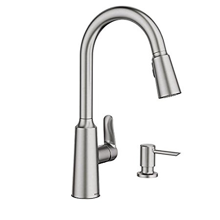 Edwyn Spot Resist Stainless 1-Handle Deck Mount Pull-Down Kitchen Faucet