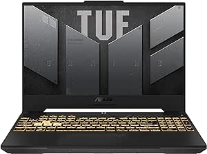 ASUS TUF Gaming A15 FA507NV-LP031 - Ordenador Portátil Gaming de 15.6" Full HD 144Hz (AMD Ryzen 7 7735HS, 16GB RAM, 512GB SSD, NVIDIA RTX4060 8GB, Sin Sistema Operativo) Color Gris - Teclado QWERTY ES