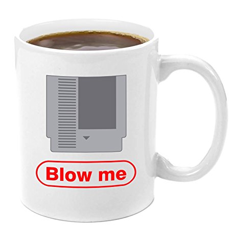 Blow Me | Gamer Gift 11oz Premium Coffee Mug Gift Set - PC Gamer Gifts for men, Birthday, Joke Gamer, for Kids, Bag, for Girls, Basket, for Boys, ps4, xBox, 360, Computer, Teens, Gag, Boyfriend