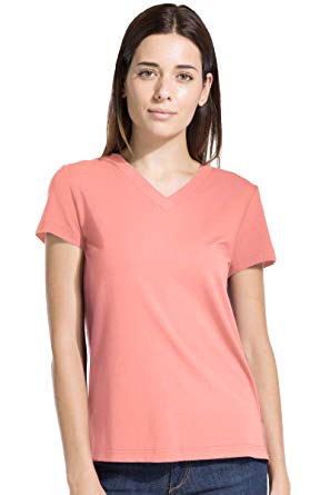 Fishers Finery Women's Ecofabric Short Sleeve V-Neck Tee; Relaxed Fit