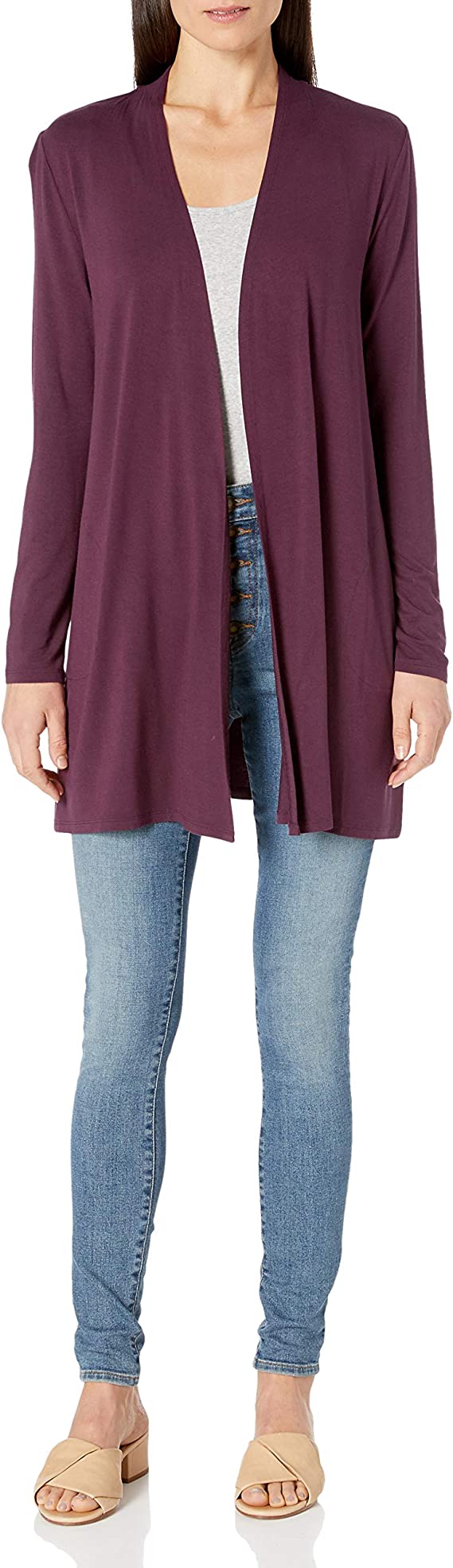 Amazon Essentials Women's Standard Long-Sleeve Open-Front Cardigan