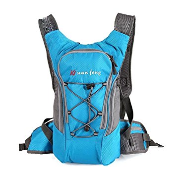 Nanfeng Hydration waterproof pack for Running Hiking Riding Hiking Camping Cycling Climbling Biking - Lightweight Backpack,Blue