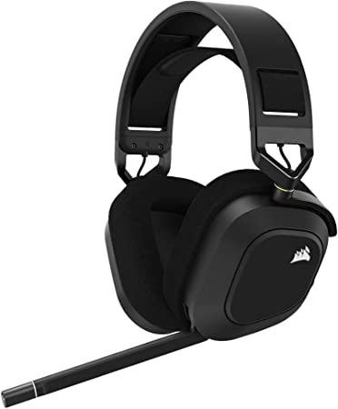 CORSAIR HS80 RGB Wireless Premium Gaming Headset with Spatial Audio, Carbon