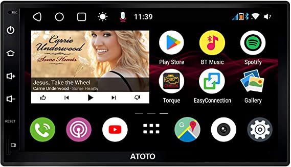 ATOTO S8 Android Car in-Dash Navigation Stereo System,S8 Premium S8G2B73M,Powerful Soc,Dual BT w/aptX codec,Phone Integration Link,Ultra Clear QLED Display,VSV Parking,Support 512GB SD & More