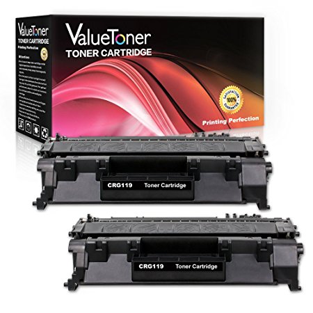 ValueToner Compatible Toner Cartridge Replacement for Canon 119 High Yield (2 Black) Compatible With Canon ImageClass LBP6300dn LBP6650dn LBP6670dn M6160dw MF5850dn MF5880dn MF5950dw MF5960dn MF6180dw