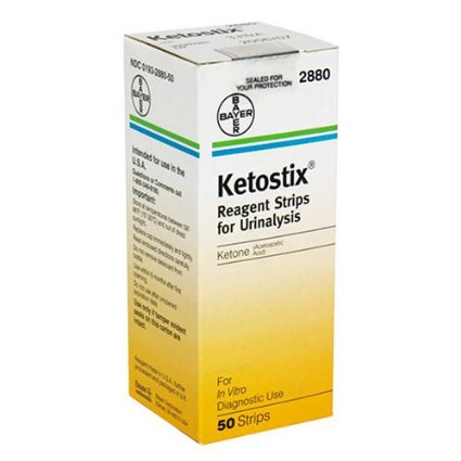 Ketostix Reagent Strips for Urinalysis Ketone Test 50 strips