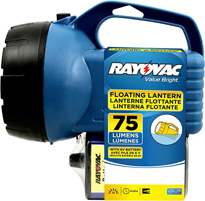 Rayovac Value Bright 75 Lumen Floating Lantern with 6V Battery (EFL6V-BA)