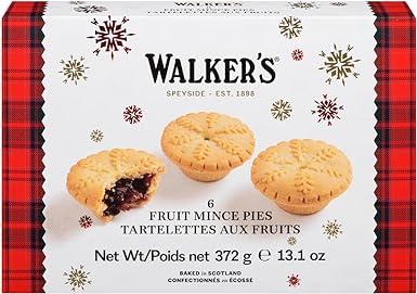 Walkers Luxury Christmas Fruit Tarts, 372 Gram