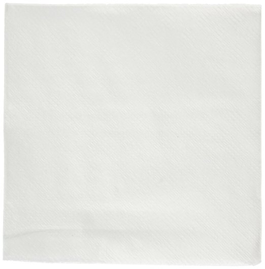 Crystalware Beverage Paper Napkins, 1 Ply, Packed in a Bag, 500/bag, White