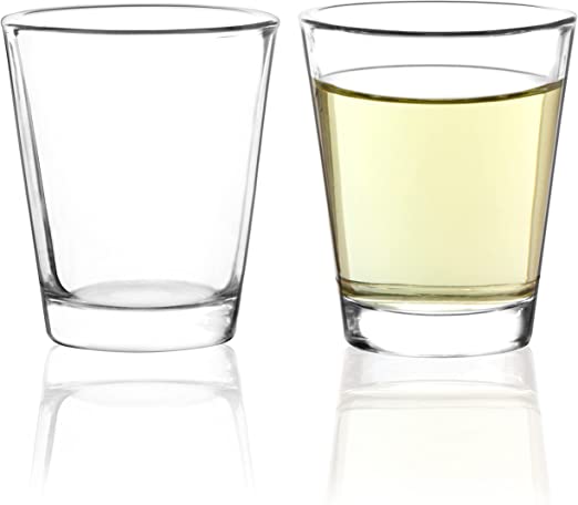Youngever 8 Pack Shot Glass Set, Glass Shot, Clear Shot Glass (2 Ounce)