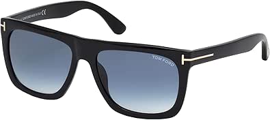 Tom Ford Rectangular Sunglasses TF513 Morgan 01W Black 57mm FT0513