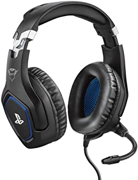 Trust Gaming GXT 488 FORZE Gaming Headset PS4, Playstation Headset with Flexible Microphone and Inline Remote Control - Black