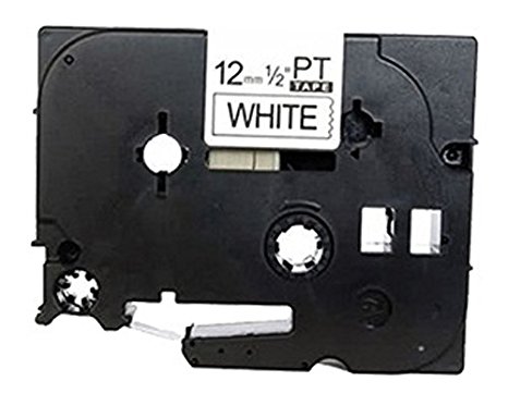 Prestige Cartridge  TZ231 12 mm x 8 m Label Tape for Brother P Touch Serial Label Printing Machines - Black/White