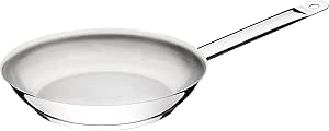 Tramontina 62635300 Professional Stainless Steel Frying pan, Diameter 30 cm, uncoated, Dishwasher-Safe, Suitable for All Types of cookers, Induction, 18/10