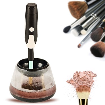 Makeup Brush Cleaner - Clean and Dry All Makeup Brushes in Seconds with Two Adjustable Speeds- Professional Premium Washing Cosmetic Brushes Cleaner Tool