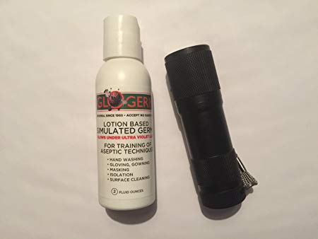 Glo Germ 2 oz mini kit with Black Light