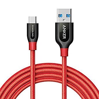 Anker PowerLine  USB-C to USB 3.0 cable (6ft), High Durability, for USB Type-C Devices Including the new MacBook, ChromeBook Pixel, Nexus 5X, Nexus 6P, Nokia N1 Tablet, OnePlus 2 and More