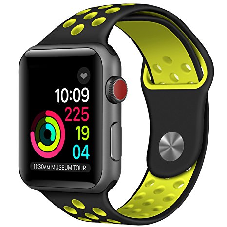 Silicone Rubber bands for Apple Watch Band 38mm 42mm for Iwatch series 3 2 1 Sport Edition