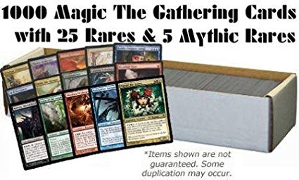 1000 Magic the Gathering Cards with 25 Rares & 5 Mythic Rares (MTG) - All Magic: the Gathering Lots