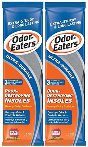 Odor-Eaters Ultra-Durable, Heavy Duty Cushion Insoles, 2 Pairs