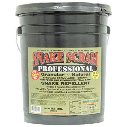 Snake Scram Snake Repellent Pail 25 lbs Keep Snakes Out