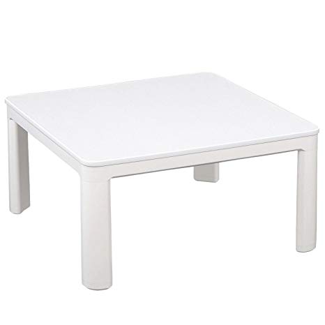 YAMAZEN ESK-751(B) Casual Kotatsu Japanese Heated Table 75x75 cm White (White)