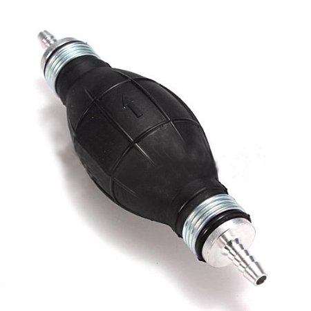 Ninth-City Rubber Fuel Primer Gasoline Petrol Diesel Pump Black - 1/4"/6mm