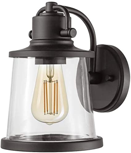 Globe Electric 44465 Charlie Wall Sconce, Matte Black