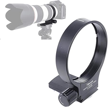 iShoot 78mm Tripod Mount Ring B(W) Lens Collar Support for Canon EF 70-200mm f/2.8L USM/is USM/is II USM/III USM, EF 100-400mm f/4.5-5.6L is USM, EF 35-350mm f/3.5-5.6L USM, EF 300mm f/4L is USM